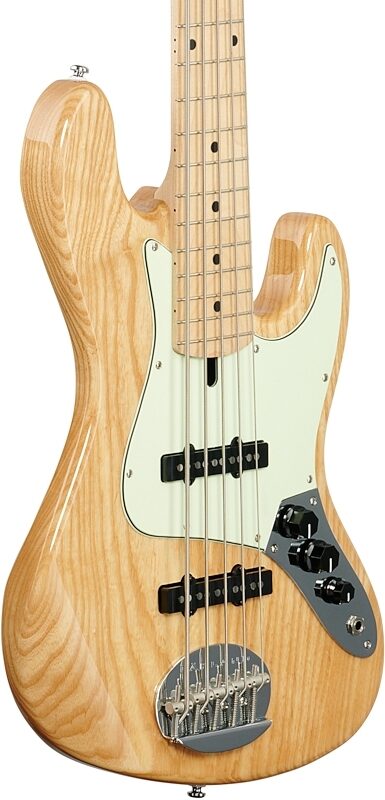 Lakland Skyline 55-60 Maple Fretboard Bass Guitar, Natural, Full Left Front
