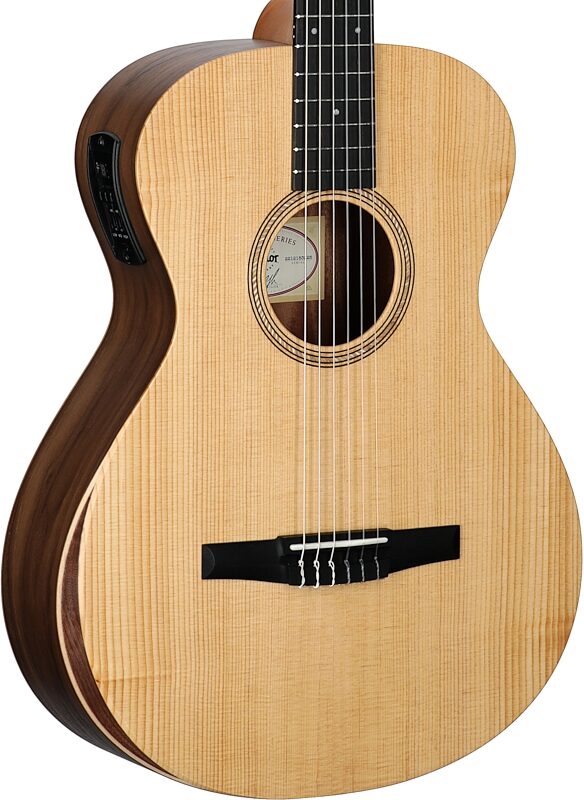 Taylor Academy 12e-N Grand Concert Classical Acoustic-Electric Guitar (with Gig Bag), New, Full Left Front
