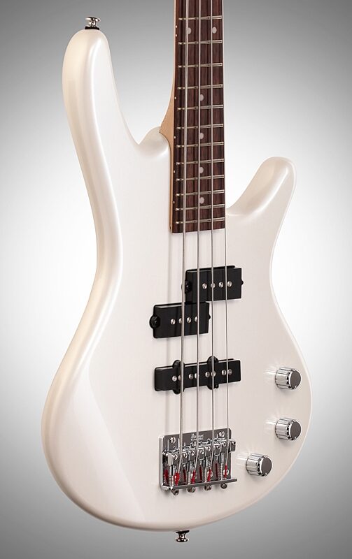 Ibanez GSRM20 Mikro Electric Bass, White, Full Left Front