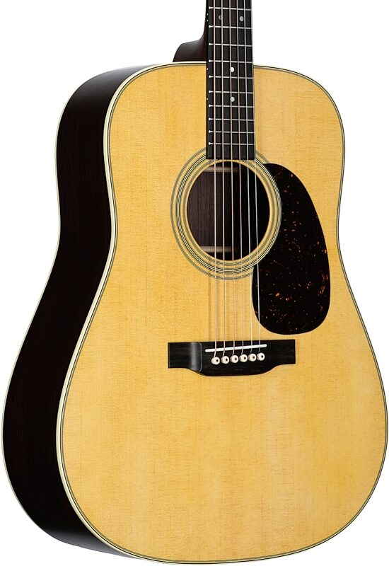 Martin D-28 Satin Acoustic Guitar (with Case), Natural, Serial #2832663, Blemished, Full Left Front