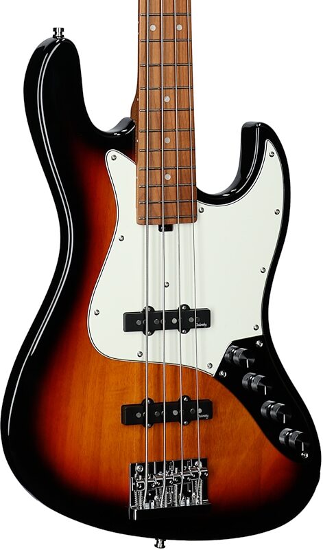 Sadowsky MetroExpress 21-Fret Vintage J/J Electric Bass, Maple Fingerboard, Sunburst, Full Left Front