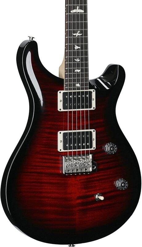 PRS Paul Reed Smith CE24 Electric Guitar (with Gig Bag), Fire Red Wraparound Smokeburst, Full Left Front