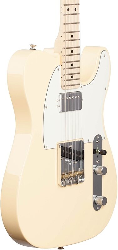 Fender American Performer Telecaster Humbucker Electric Guitar, Maple Fingerboard (with Gig Bag), Vintage White, Full Left Front