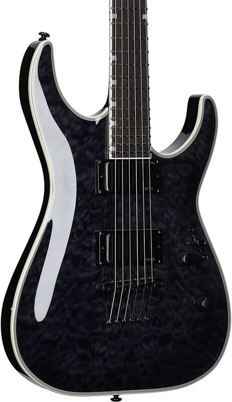 ESP LTD MH-1001NT Electric Guitar, See Thru Black, Full Left Front