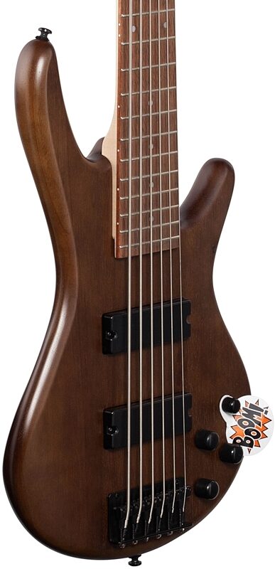 Ibanez GSR206 6-String Electric Bass, Walnut Flat, Full Left Front