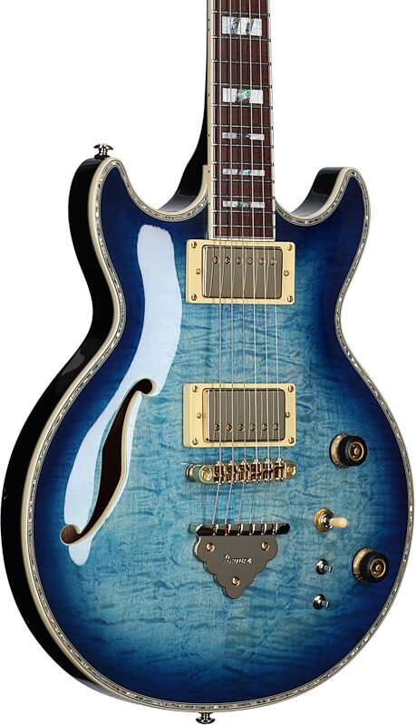 Ibanez AR520HFM Electric Guitar, Light Blue Burst, Full Left Front