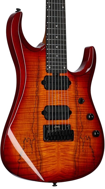 Sterling John Petrucci JP157D SM Electric Guitar (with Gig Bag), Blood Orange, Full Left Front