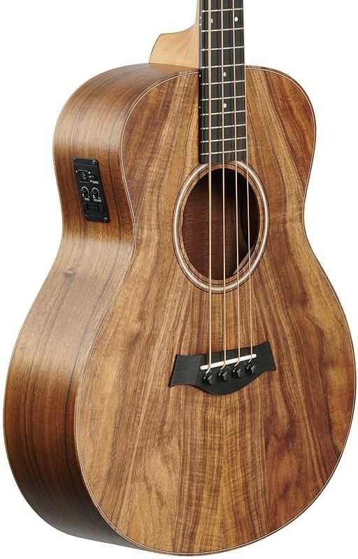 Taylor GS Mini-e Koa Bass Acoustic-Electric Bass (with Gig Bag), New, Full Left Front