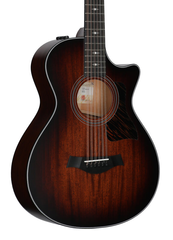 Taylor 362ce-v2 Grand Concert Acoustic-Electric Guitar, 12-String (with Case), New, Full Left Front